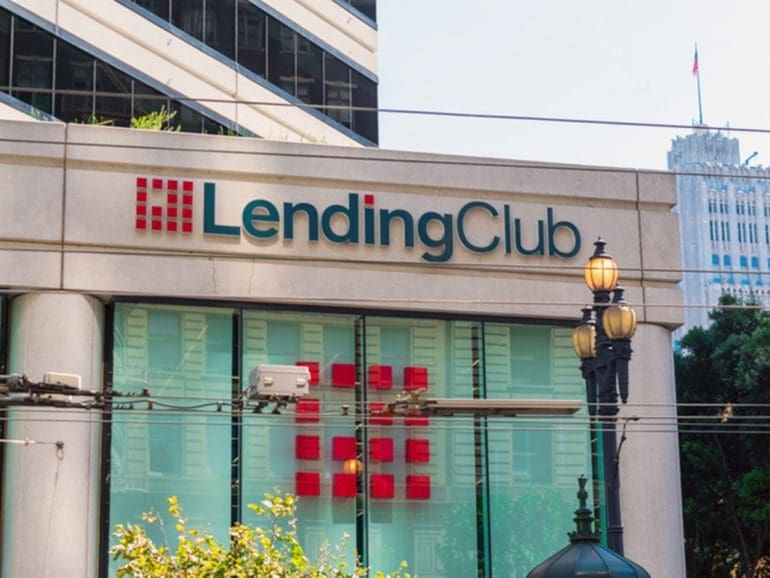 FILE — LendingClub sign and logo at company headquarters in Silicon Valley.