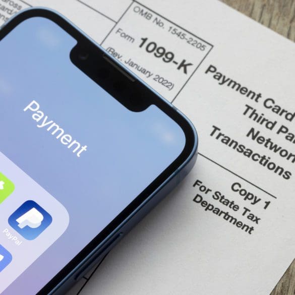 Jan 5, 2022: Payment apps like PayPal and Venmo are seen on an iPhone on top of Form 1099-k. Third-party payment apps now have to report transactions more than USD600 to the IRS.