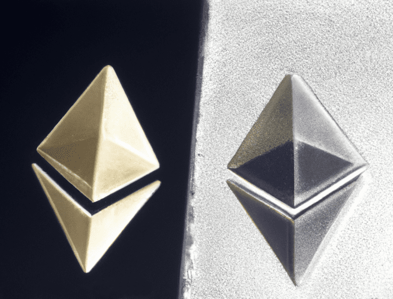 Eth Merge two different looking eth logos